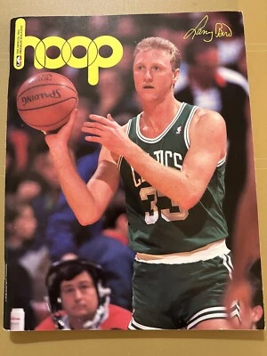 Larry Bird 1988-89 NBA Hoop Program Magazine Celtics vs Pacers - Image 1 of 4