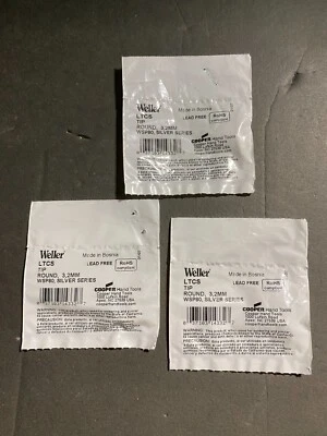 Lote de 3: Estación de Soldadura Weller LTCS Punta de Hierro Serie Plata 3.2mm Foto 1 de 4