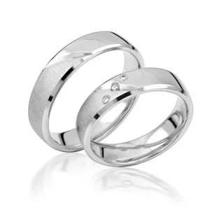 SIMON & SÖHNE SILBER TRAURINGE 925 STERLING EHERINGE M32 (PAARPREIS) - Bild 1 von 3