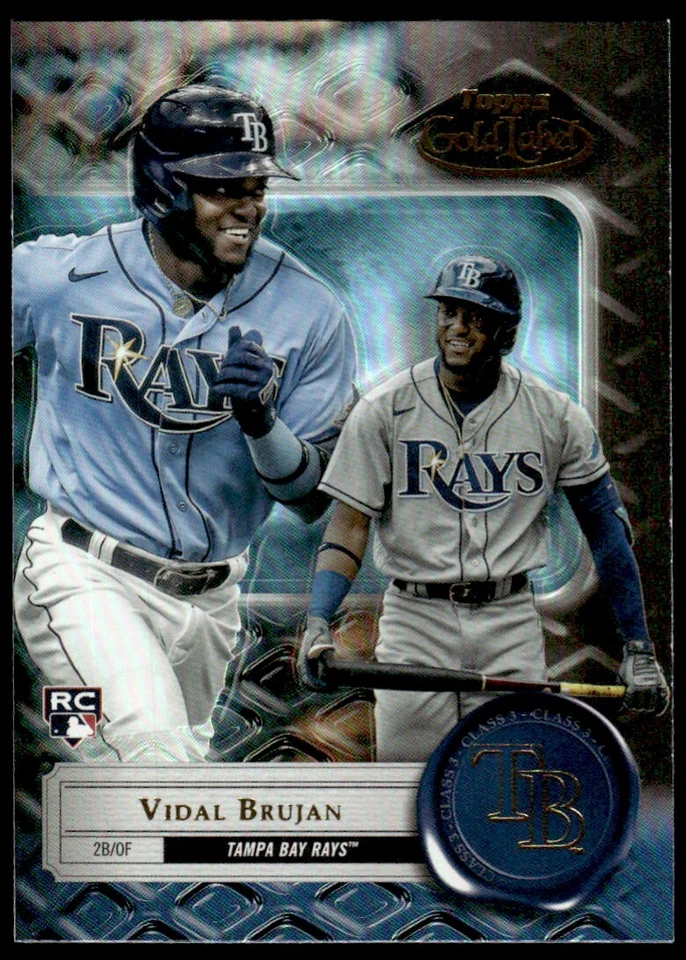 2022 TOPPS GOLD LABEL CLASS 2 Vidal Brujan - Rookie Tampa Bay Rays #100 - Image 1 of 2