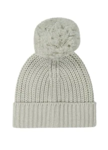 Gorgeous Jamie Kay Aurelie beanie BNWT/BNIP Sage Marle Size 2+ knit pompom - Picture 1 of 4