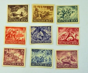 9 BRD BRIEFMARKEN - WWII - DEUTSCHES REICH - 1944 - WEHRMACHT - POSTFRISCH - Bild 1 von 1