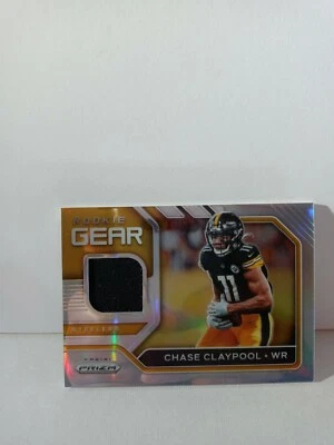 2020 PANINI PRIZM ROOKIE GEAR CHASE CLAYPOOL JERSEY SILVER PRIZM RC #25 STEELERS - Image 1 of 2