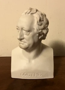 Antique 19th century KPM Berlin Parian Porcelain Portrait Bust of Goethe - Picture 1 of 15