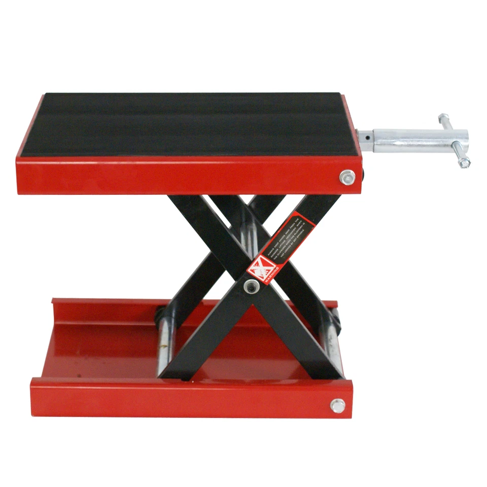 1100 Lbs Motorcycle Scissor Jack Lift Wide Deck Stand Widow Cruiser Touring Bike