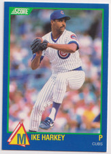 1989 Score Rising Star #48 Mike Harkey RC Chicago Cubs