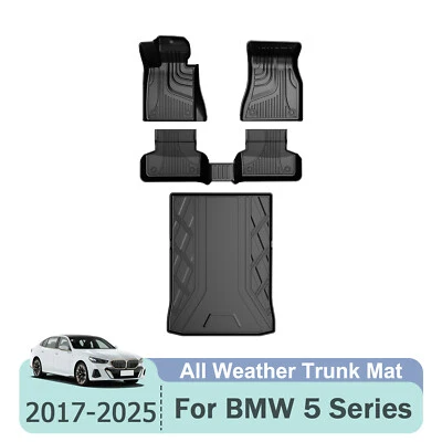 Car Floor Mat &cargo liner For 2017-2025 BMW 5 Series Sedan 530i 540i 530e M550i - Image 1 of 4