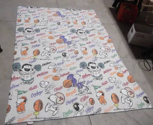 VINTAGE SNOOPY PEANUTS LUCY NFL DECKE CHATHAM 64" X 96" - Bild 1 von 5