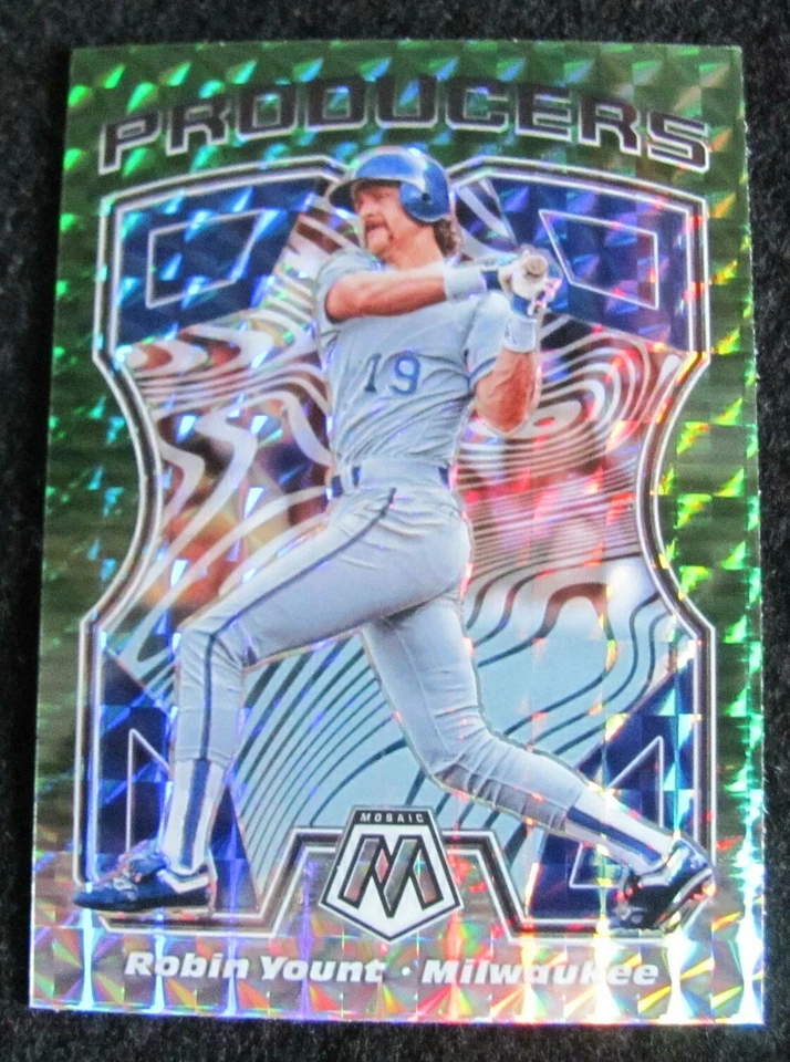 2021 Mosaic Producers Robin Yount Green Mosaic Prizm #P9 HOF Brewers - Image 1 of 1