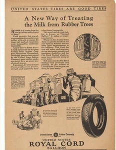 Anuncio de neumáticos de globo Royal Cord 1927 - Imagen 1 de 1