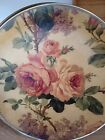 Beautiful Vintage ROUND COUNTRY ROSES TRAY