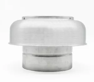 150mm Aluminium Mushroom Cowl Roof Vent Bushfire BAL Compliant w Mesh - MCV150B - Picture 1 of 3
