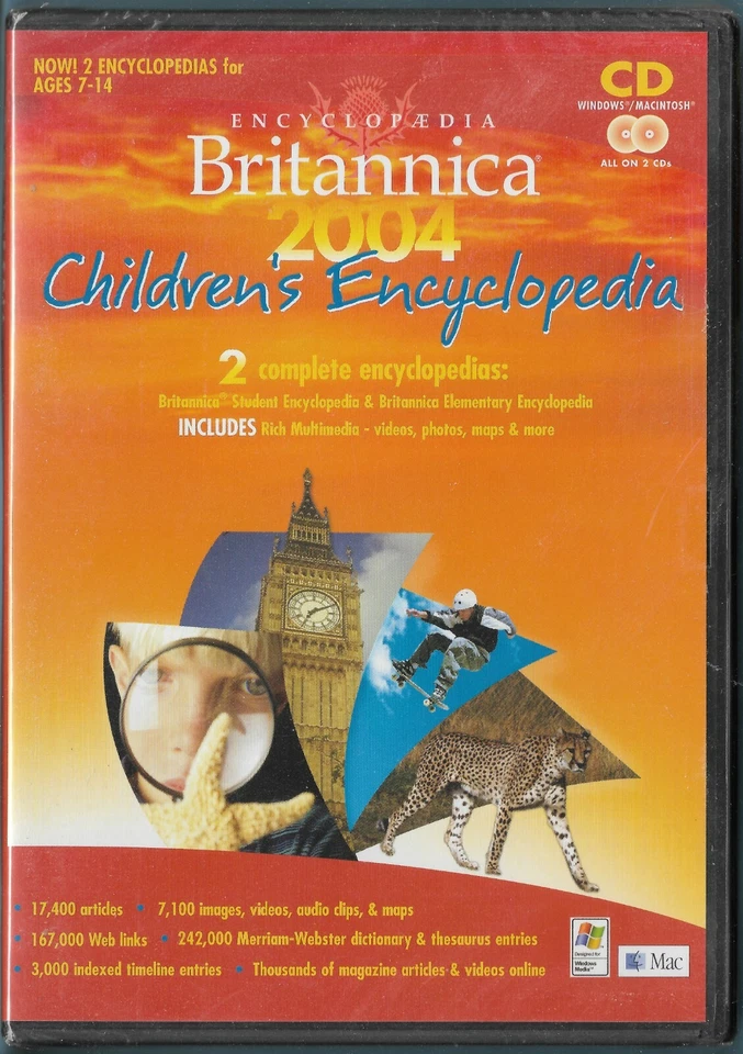 Encyclopaedia Britannica 2004, Children's Encyclopedia (PC/MAC, 2004)  - Image 1 of 2