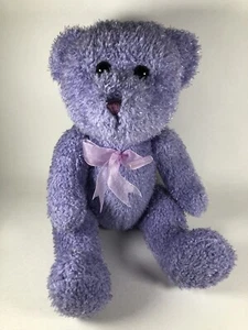 Goffa Plush Teddy Bear Purple Sitting 11” Stuffed Animal Toy  - Picture 1 of 9