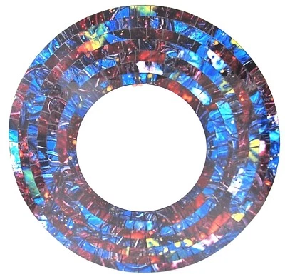 Espejo "Caos Cósmico" montaje en pared mosaico vidrio hecho a mano decoración del hogar 602 Foto 1 de 2