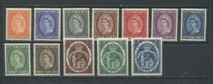 St.Vincent QEII 1955 set mint o.g. hinged - Picture 1 of 1