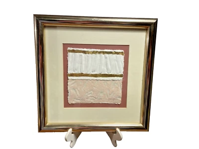 Ann Dergara Multimedia Años 80 Abstracto Orig. Título enmarcado "La Petite" 118/500 Foto 1 de 4