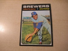 1971 TOPPS ROBERTO PENA #334 MILWAUKEE BREWERS HIGH GRADE