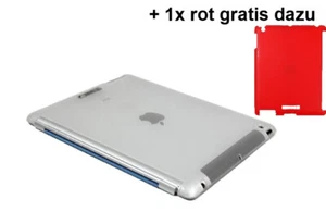 Cool Bananas Silicone Case SmartShell For Apple iPad Transparent + Red Free - Picture 1 of 2