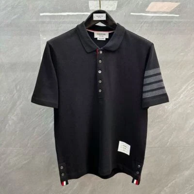 Thom Browne новый четыре бара рубашка с короткими рукавами повседневный универсальный повседневный спортивный костюм - Изображение 1 из 4