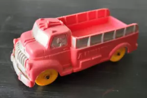 VINTAGE AUBURN GUMMI FEUERWEHR MOTOR LKW #518 1950ER SPIELZEUG RETRO  - Bild 1 von 8