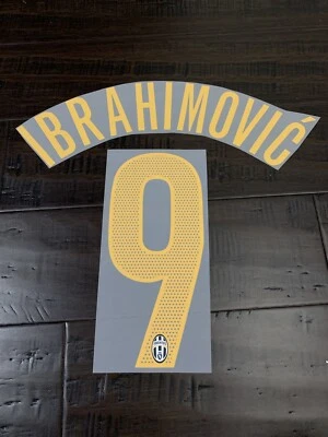 OFFICIAL 2004-06 IBRAHIMOVIC Juventus Nameset Name Number Dorsal Stilscreen - Image 1 of 3
