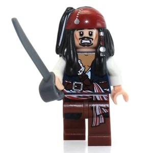 Minifigura LEGO Piratas del Caribe Jack Sparrow - Imagen 1 de 3