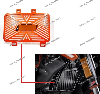 Radiator Grill Guard Orange & Black Fit for KTM Duke 125 200 250 390 - Image 1 of 4