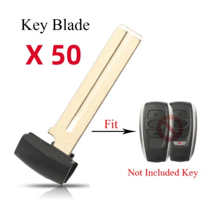 50 Remote Blank Key Blade for Subaru Ascent Forester WRX STI Legacy Outback BRZ - Image 1 of 4