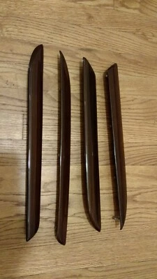 Juego de 4 piezas de inserciones de panel de puerta de grano de madera Cadillac Escalade 2002-2006 Foto 1 de 4