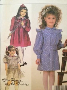 McCalls Sewing Pattern 9161 Girls Childs Dress Sash Size 5 Uncut VTG - Picture 1 of 3