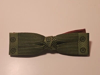 Pajarita Rockabilly Hipster vintage de mediados de siglo de los años 50 con clip de dos tonos 4,75" Foto 1 de 2