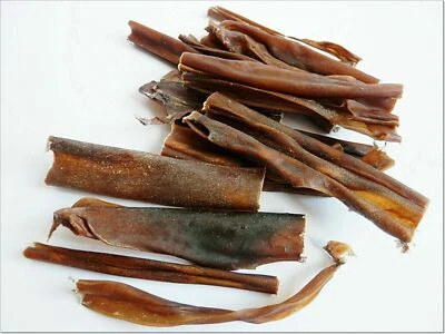 DRIEDDOGTREATS [1kg] 15cm ROE VENISON SKIN Dog Treats Chew Snacks 100% NATURAL Big Value Pack