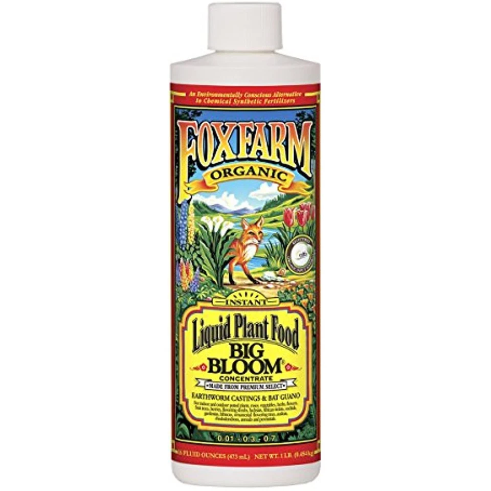 Fertilizante concentrado líquido Fox Farm FX14091 Big Bloom, 1 pinta, blanco Foto 1 de 1