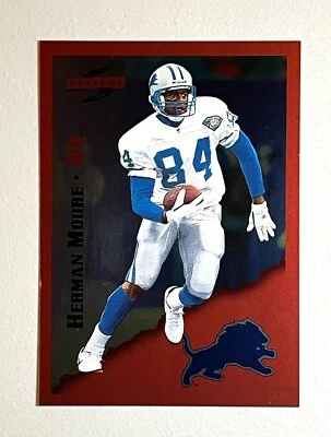 1995 Score Red Siege Detroit Lions Football Card #49 Herman Moore - Image 1 of 3