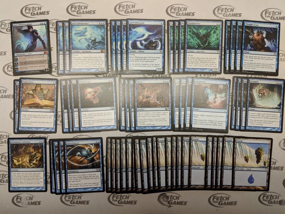 60 Card Deck - MONO BLUE MILL - Ready to Play - Rares - Magic MTG FTG - Image 1 of 1