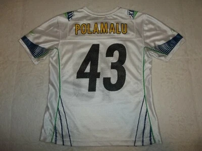 Camiseta Troy Polamalu #43 Pittsburgh Steelers REEBOK Super Bowl MUJER M Mediana Foto 1 de 4