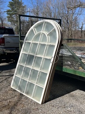 9 Disponibles) Gran Arqueado Antiguo Arquitectónico Salvamento Iglesia Ligero Arco Ventana Foto 1 de 4