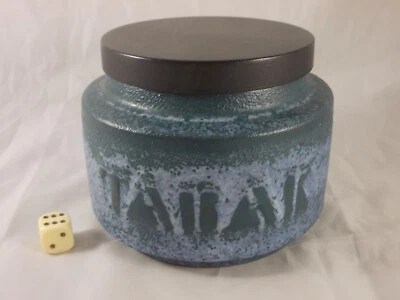 70er Jahre BÜCKEBURG Keramik Tabakdose WGP MCM Fat Lava Ära Ø12,5cm vintage - Bild 1 von 4