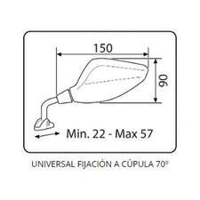13716776 - PUIG Zugelassen rückspiegel rechts rs1