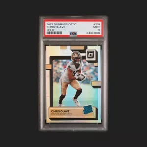 Chris Olave 2022 Donruss Optic Holo RC #209 PSA 9 - Picture 1 of 2