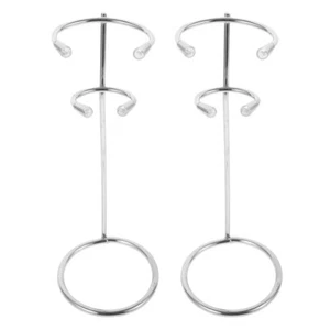 2 Pcs Stainless Steel Milk Froth Holder Frother Stand Baby Office - Picture 1 of 12