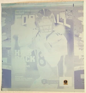 Camiseta Beckett Football Peyton Manning 2012 primer año BRONCOS ¡Placa impresa BGS! - Imagen 1 de 2