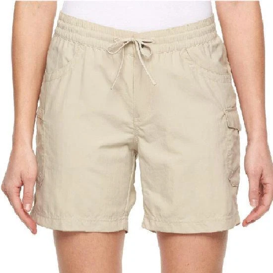 WOMENS SMALL FOSSIL COLUMBIA ELEVATED DRAWSTRING ACTIVE FIT SHORTS