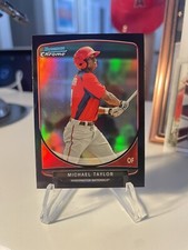 A105,953 - 2013 Bowman Chrome Mini Black Refractors #34 Michael Taylor/25