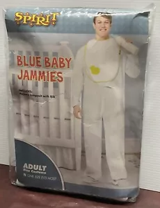 Spirit Herren blau Baby Jammies Einheitsgröße Pyjama Overall Halloween Kostüm - Bild 1 von 3