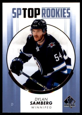 2022-23 SP AUTHENTIC TOP ROOKIES BLUE DYLAN SAMBERG WINNIPEG JETS #TR-36 - Image 1 of 2
