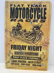 Insegna in metallo per moto Ruckus Rod & Kustom 2004 - Foto 1 di 4