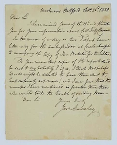 [ASIA-ROYAL ASIATIC SOCIETY] Autograph Letter Signed by Sir Gore Ouseley. 1829 - Picture 1 of 1