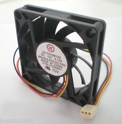 1pc Brushless DC Cooling Fan 5V 70mmx70mmx15mm 70mm 7015 11 blades 3pin/3wire - Image 1 of 4